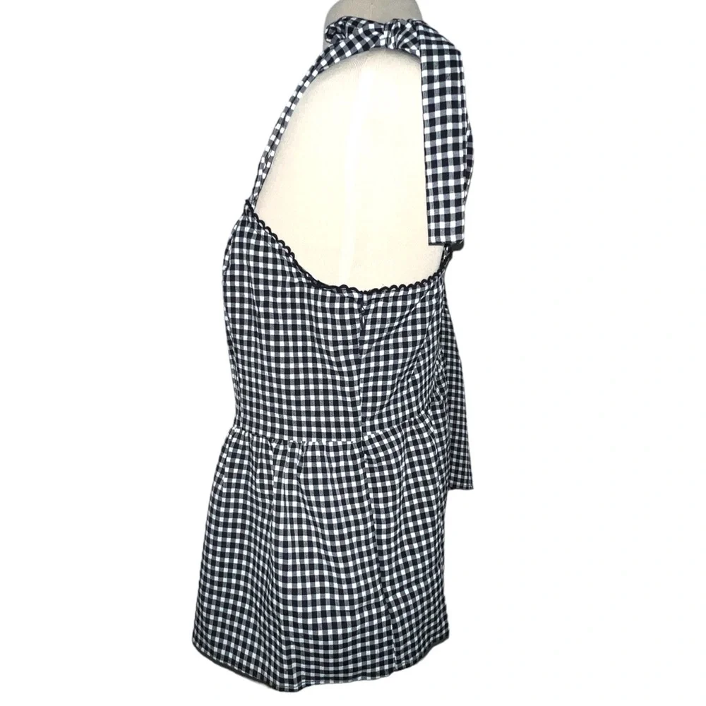 Skies are Blue Gingham Flowy Blouse - Picture 3 of 8